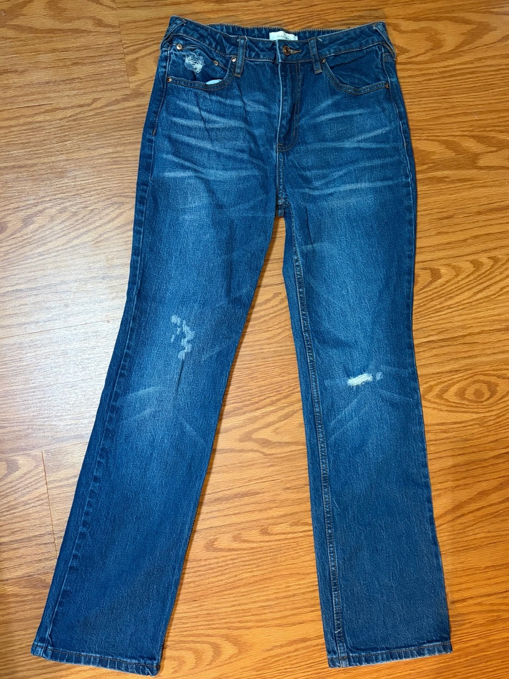 cleo + wolf Dark Blue Straight-Leg Women's Jeans